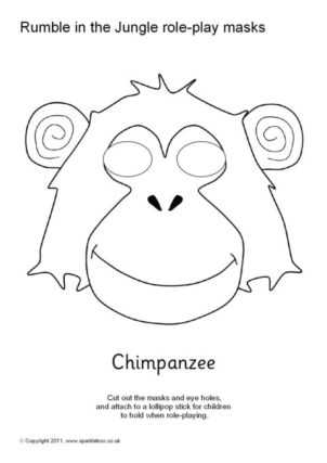 printable jungle animal mask templates