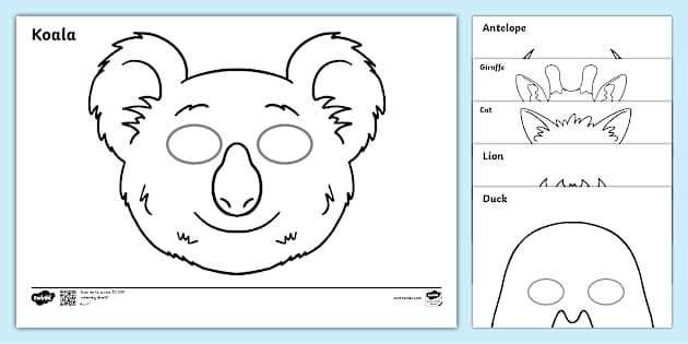 printable jungle animal mask templates