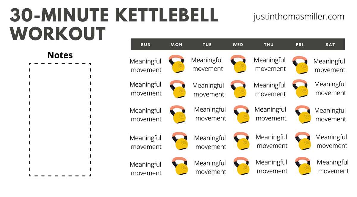 printable kettlebell workout