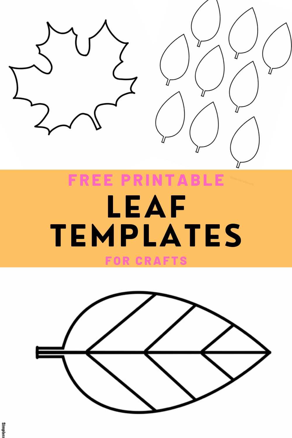 printable large leaf template