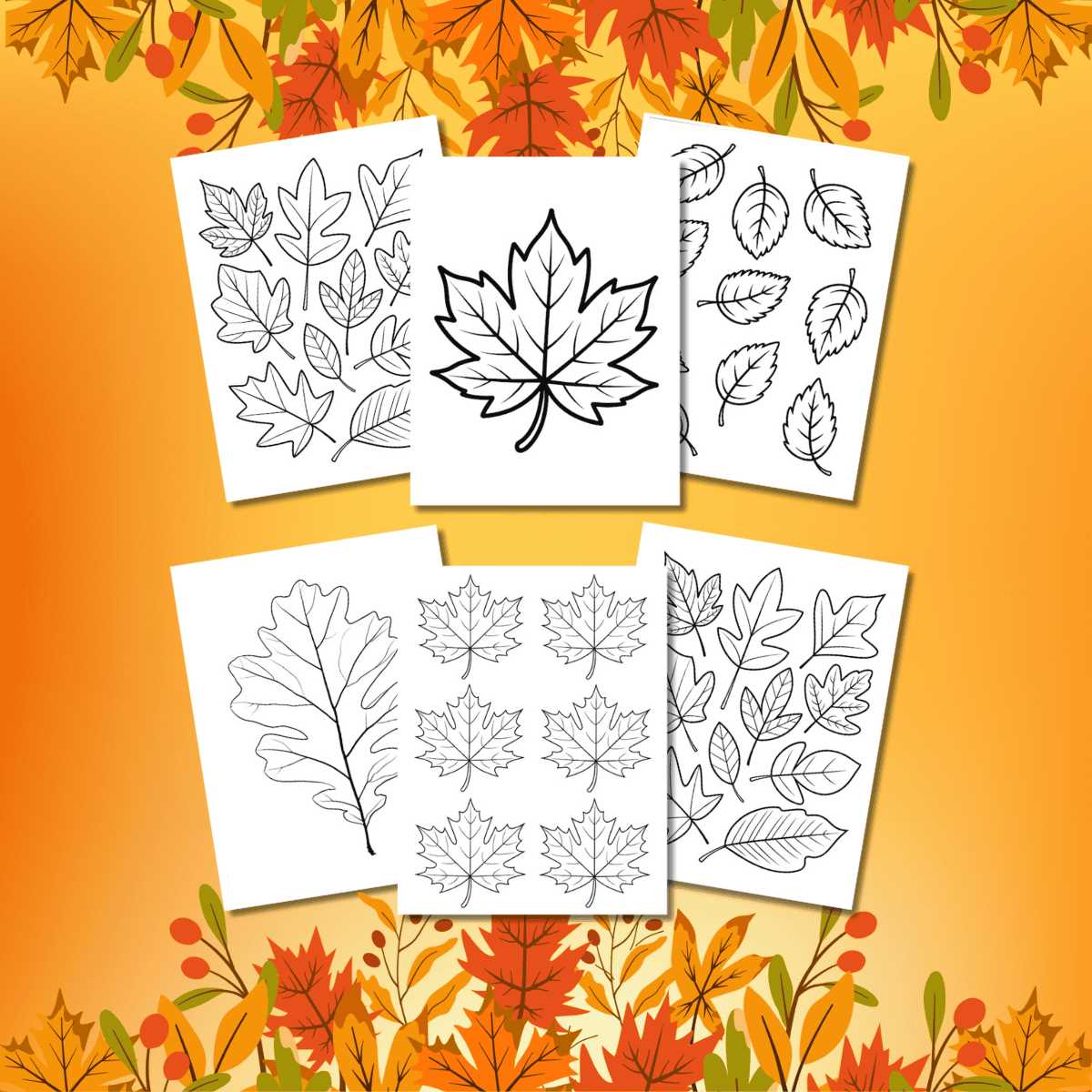 printable leaf images