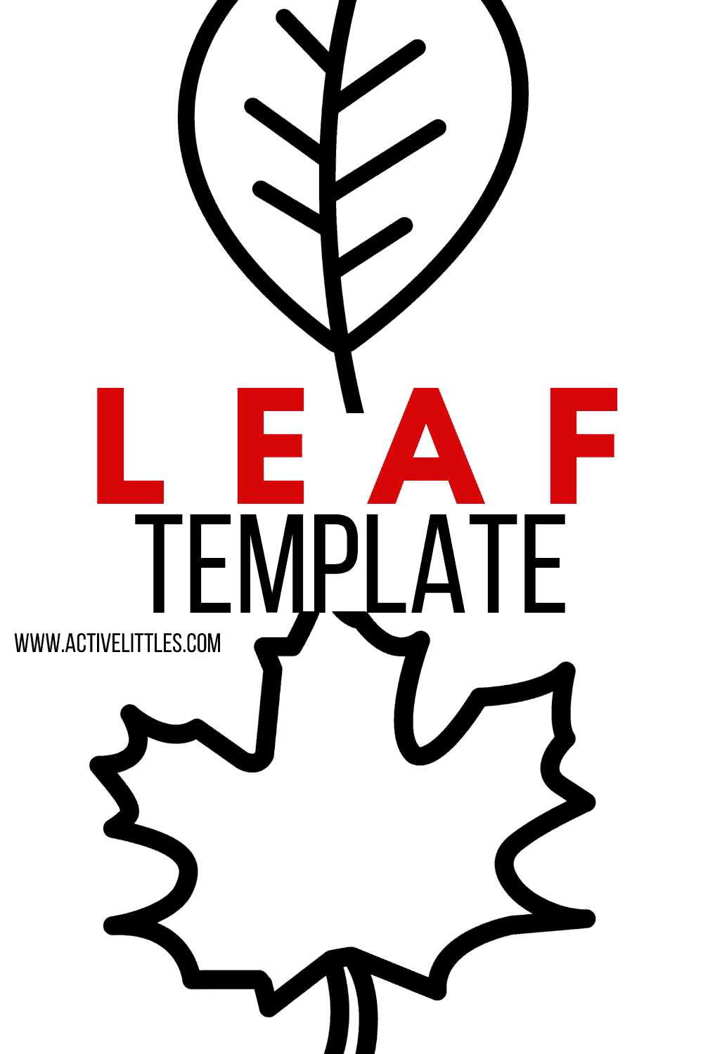 printable leaf outline