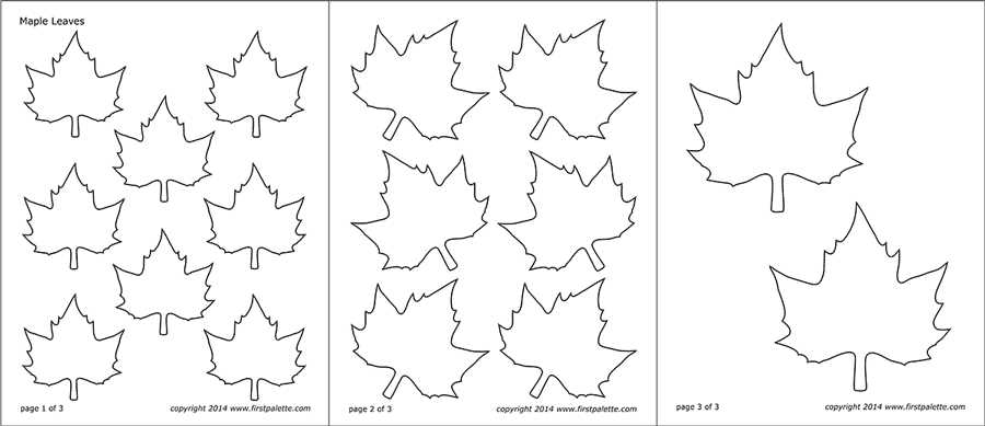 printable leaf pictures