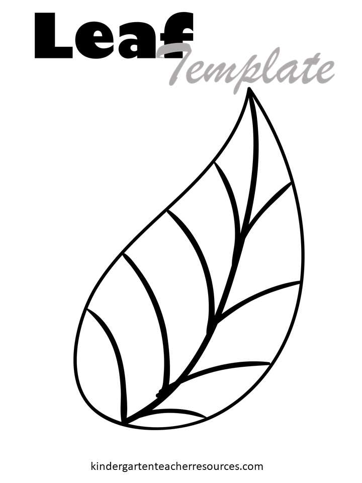 printable leaves template