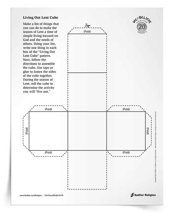 printable lent activities