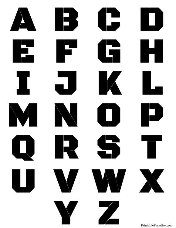 printable letter cutouts