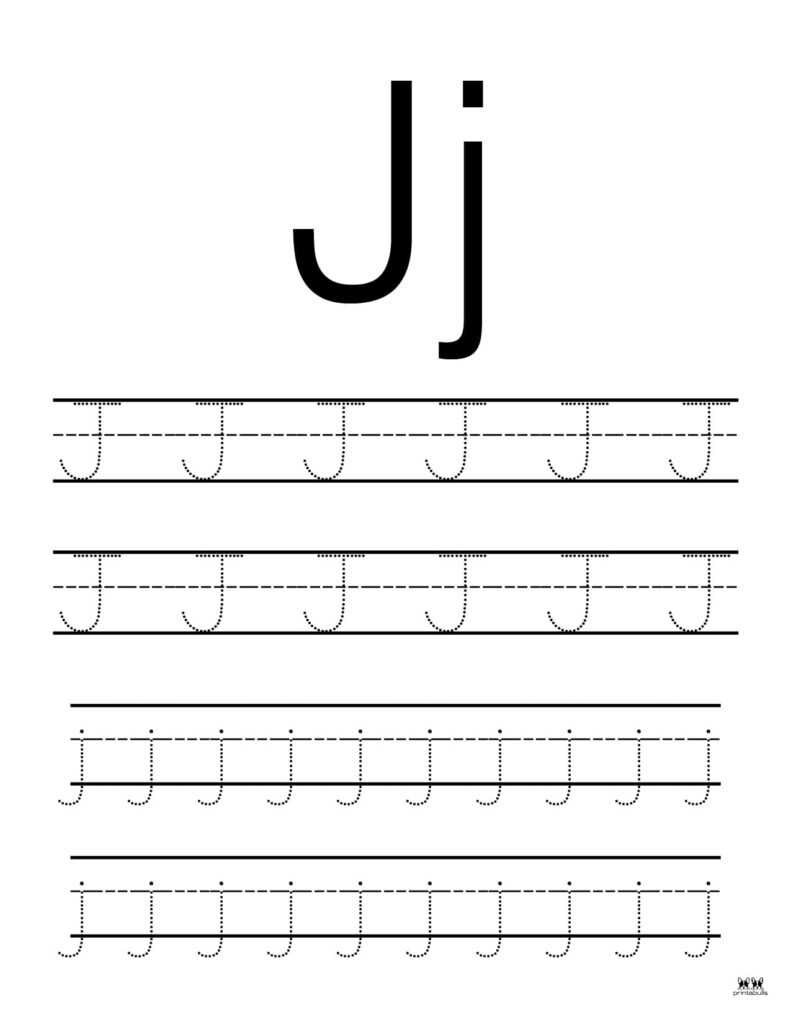 printable letter j