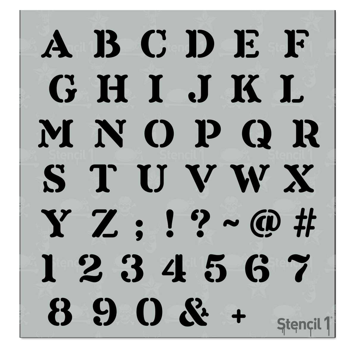 printable letter stencil