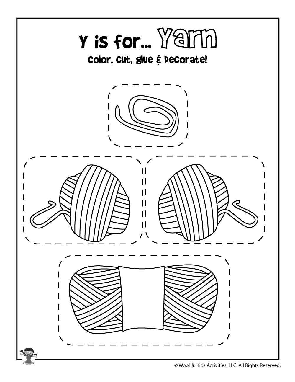 printable letter y craft