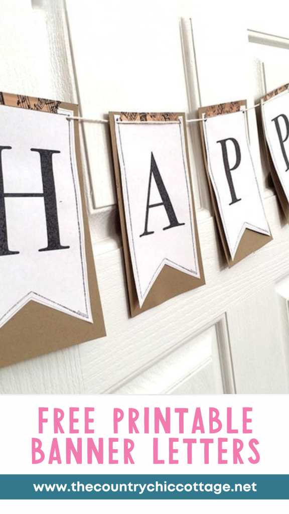 printable letters for banner
