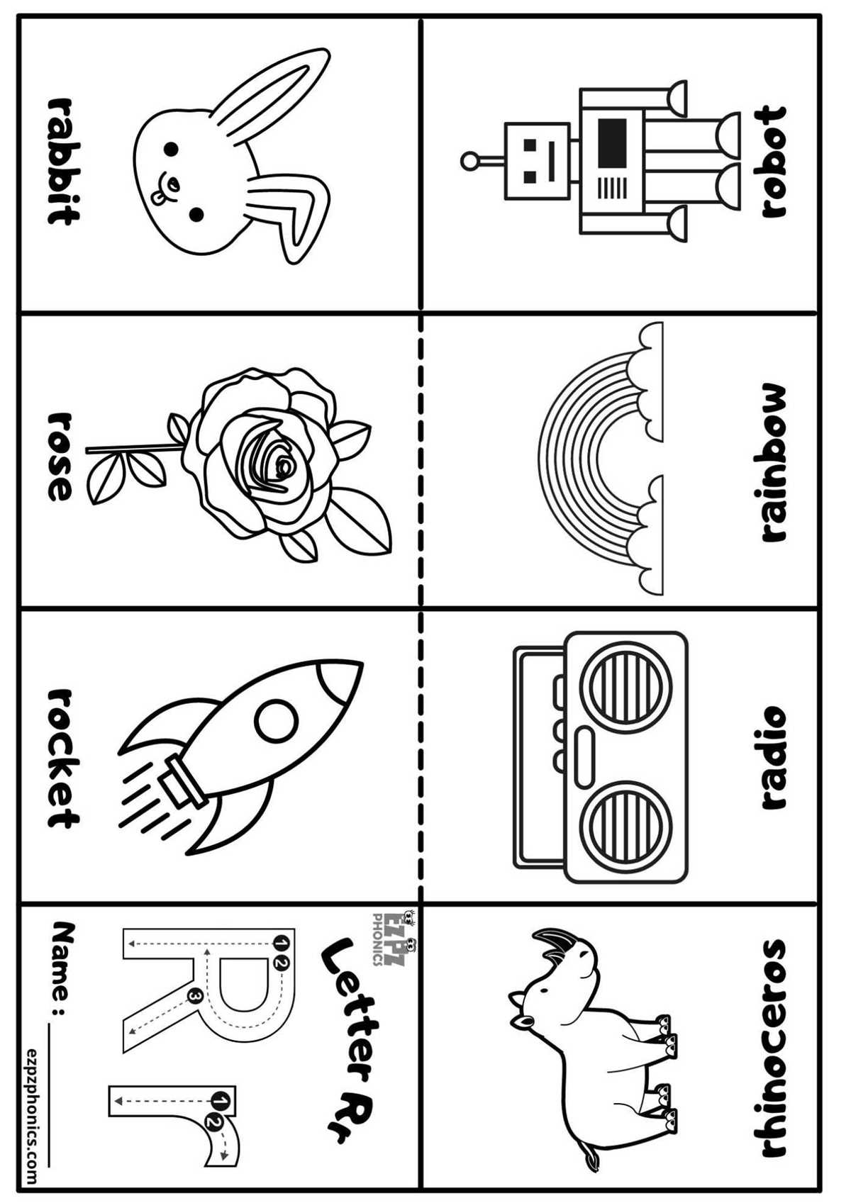 printable letters r