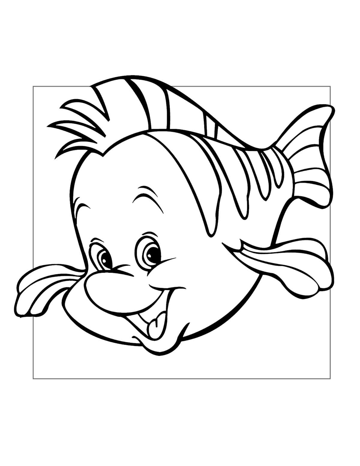 printable little mermaid characters