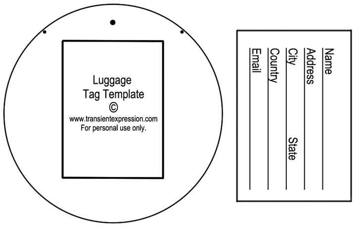 printable luggage tags