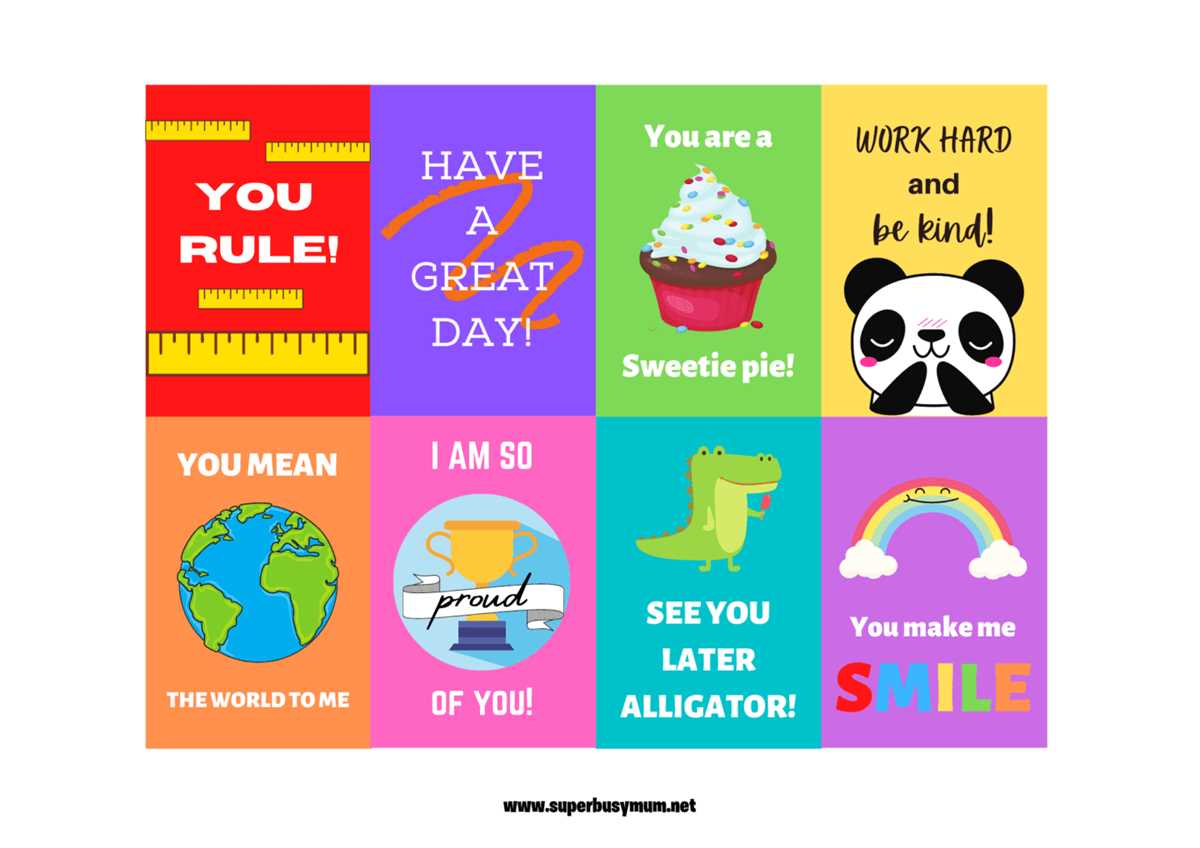 printable lunch notes