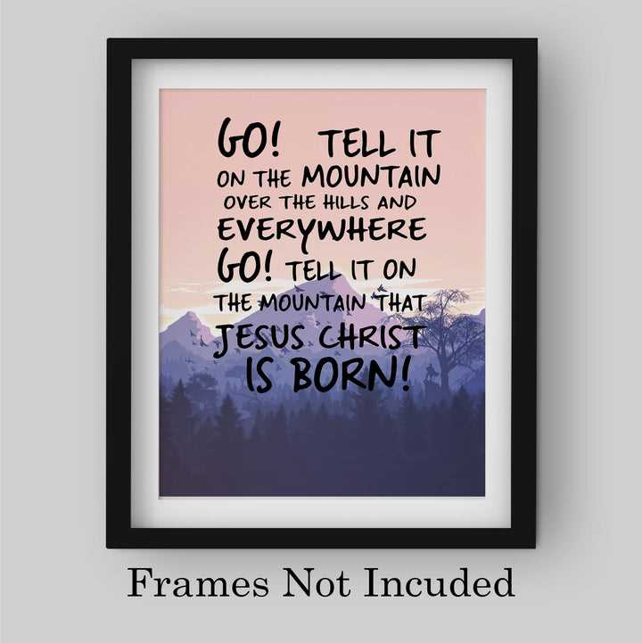 printable lyrics for go tell it on the mountain