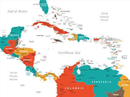 printable map central america
