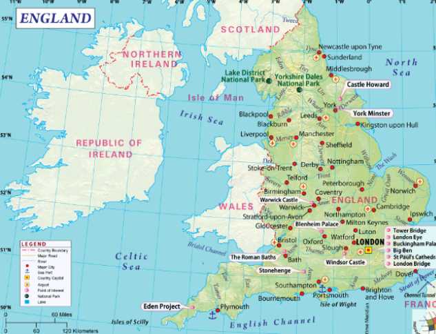 printable map of england
