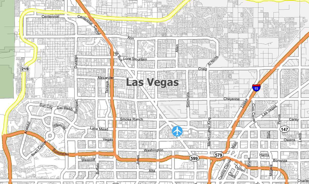 printable map of las vegas nv