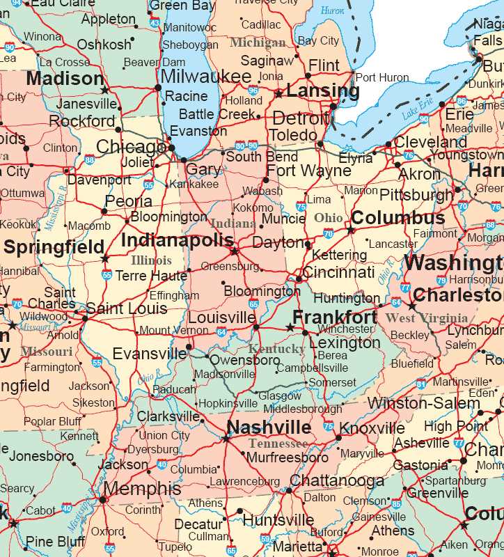printable map of midwest