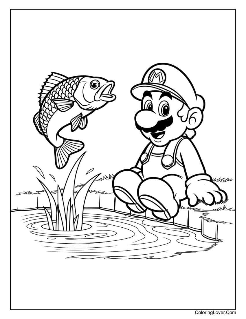printable mario coloring pages