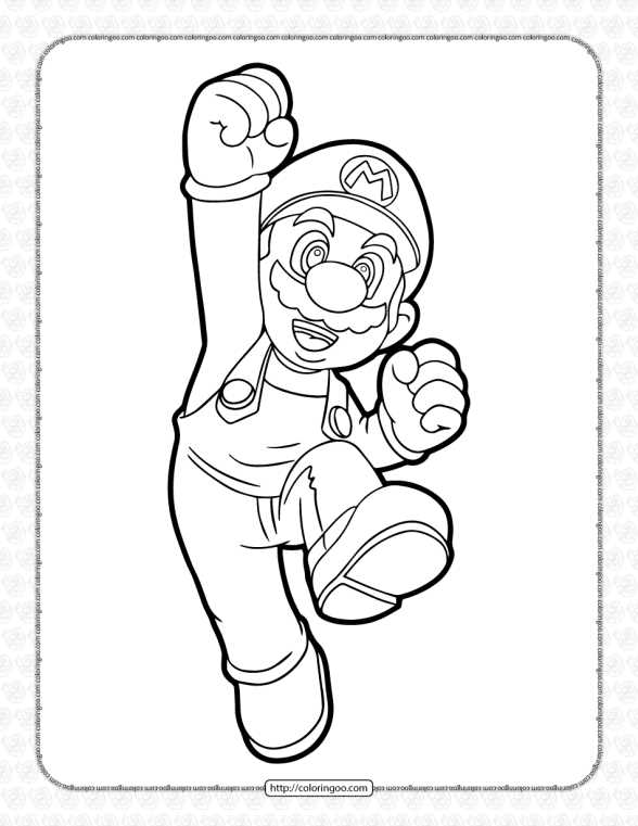 printable mario coloring sheets