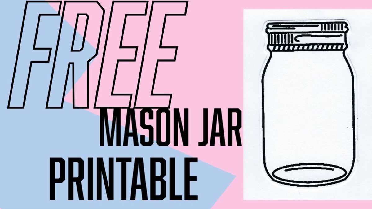 printable mason jar template