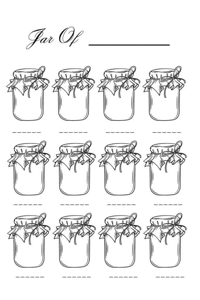 printable mason jar template