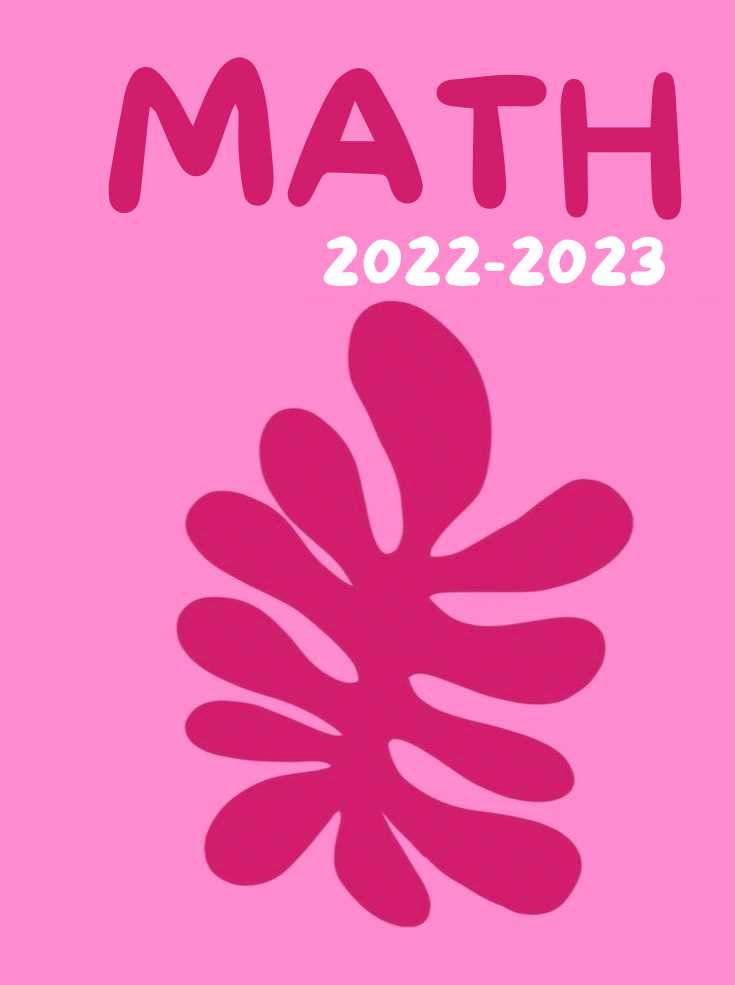 printable math binder cover