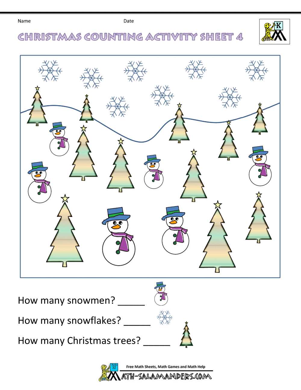 printable math for kindergarten