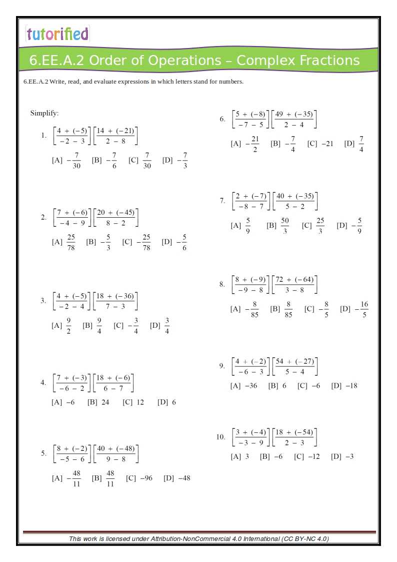 printable math worksheets 6th grade