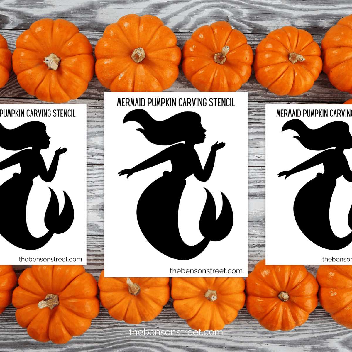 printable mermaid stencil