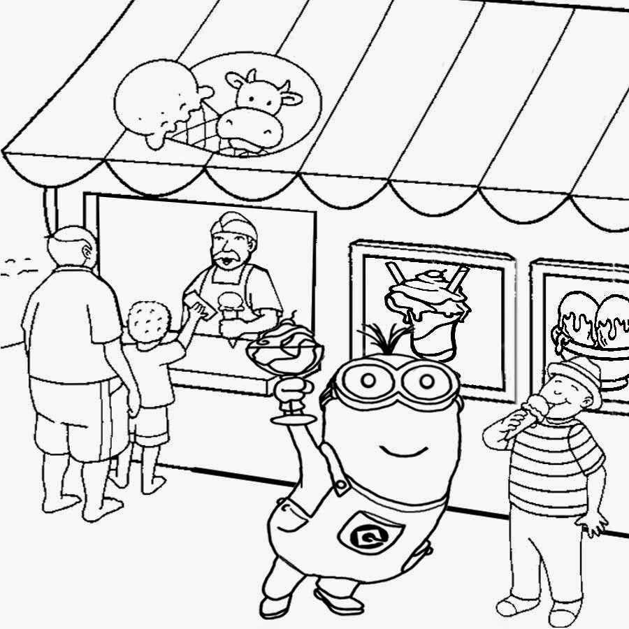 printable minion coloring pages