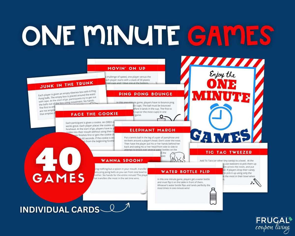 printable minute to win it games