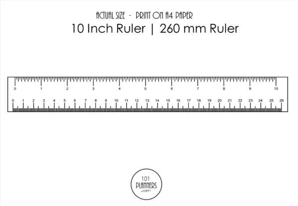 printable mm ruler