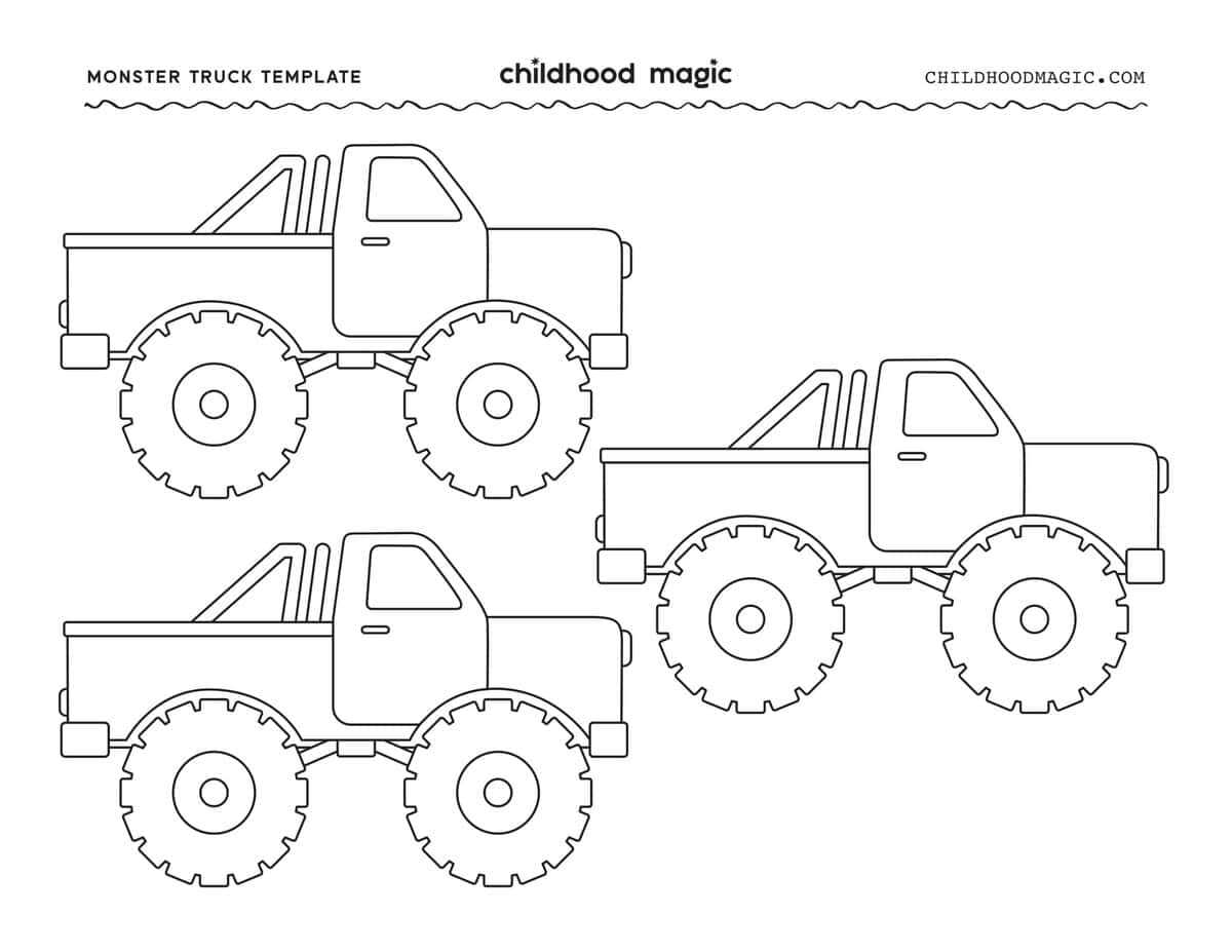 printable monster truck