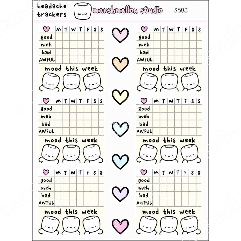 printable mood trackers