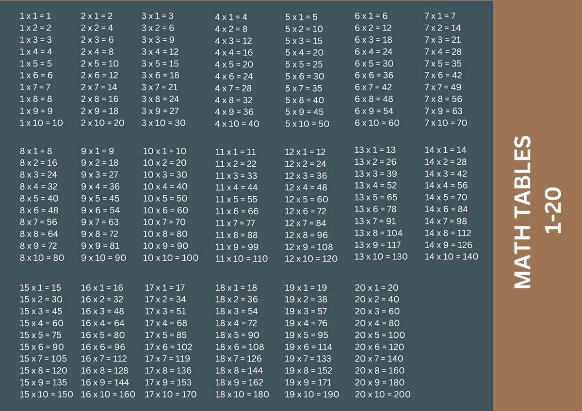 printable multiplication chart 1 100