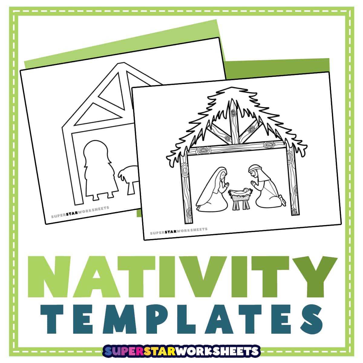 printable nativity scene cutouts