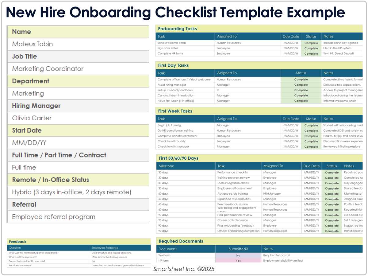 printable new hire forms