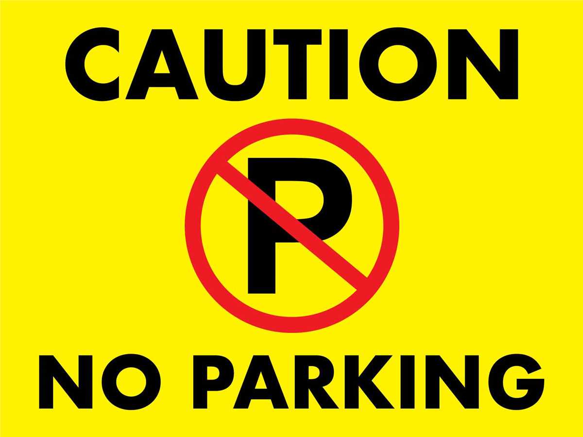 printable no parking sign