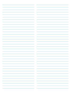 printable numbered lined paper