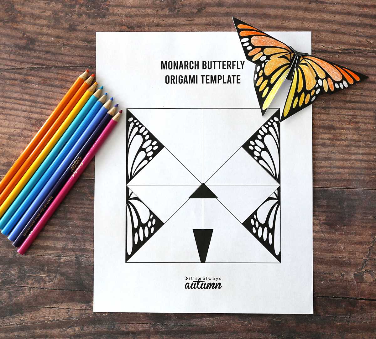 printable origami template