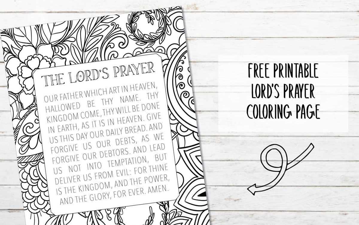 printable our father prayer