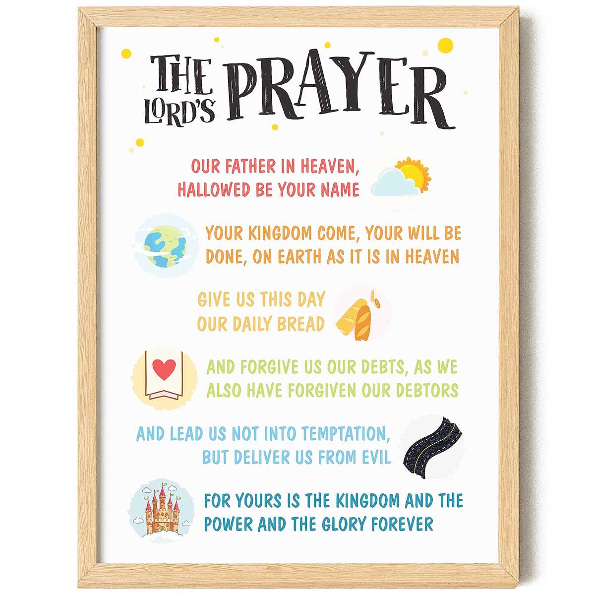 printable our father prayer