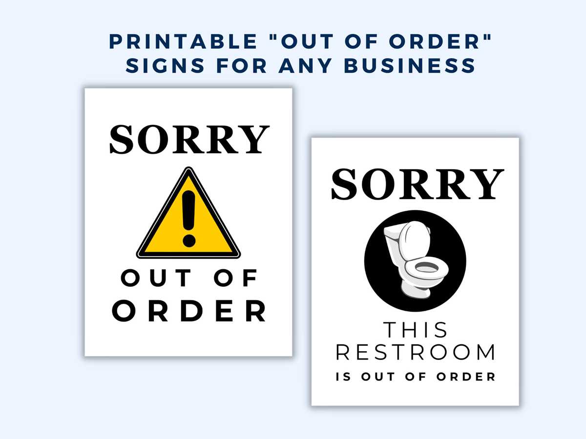 printable out of order sign