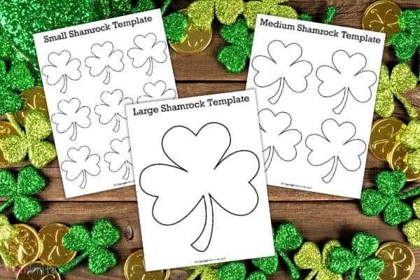 printable outline of a shamrock