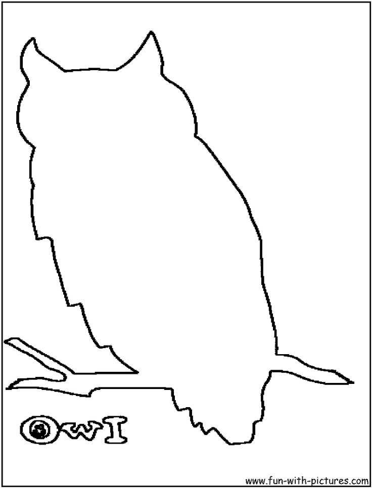 printable owl outline