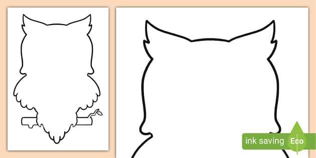 printable owl outline