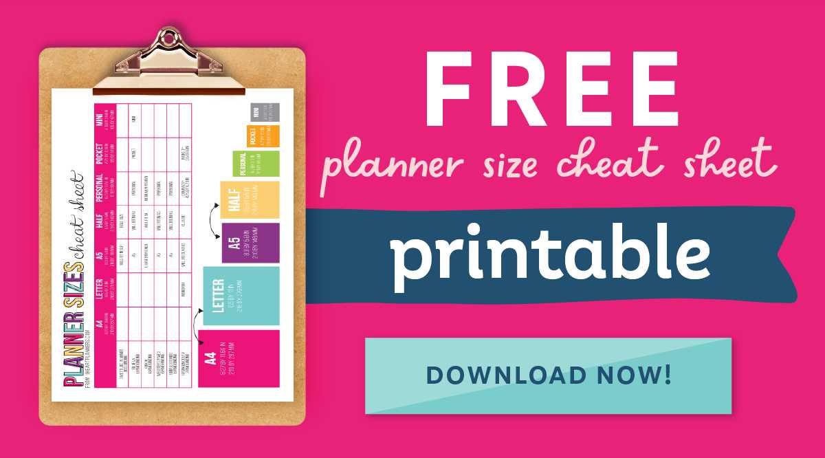 printable paper size chart