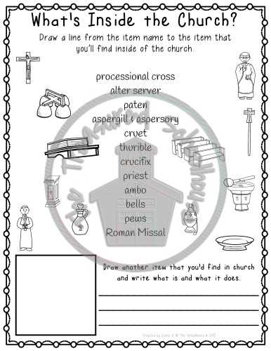 printable parts of the catholic mass worksheet